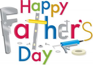 Happy Father Day with tools as the letters and tools thru out .