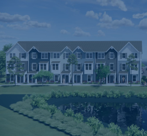 Drawing of row of a housing development.
