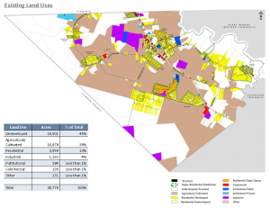 Moyock Small Area Plan Existing Land Use Map