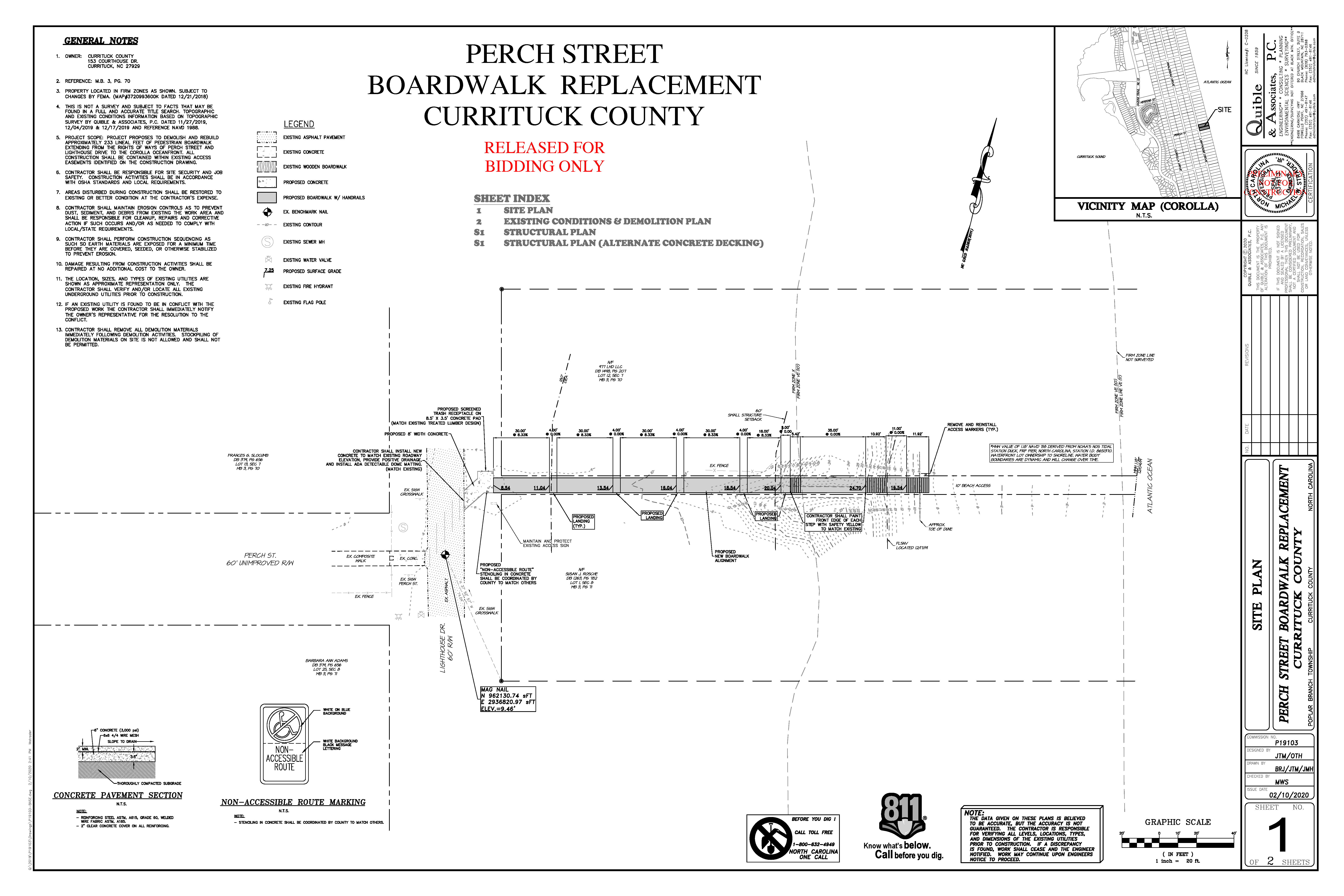 Perch Street Boardwalk Replacement Site Plan