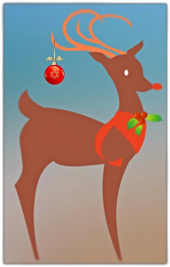 Rudolph the red nose reindeer.