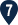 Number 7 in a blue teardrop.