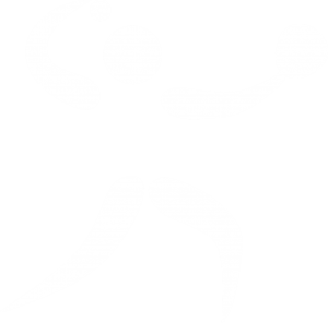 Outline of a person throwing a softball in white.